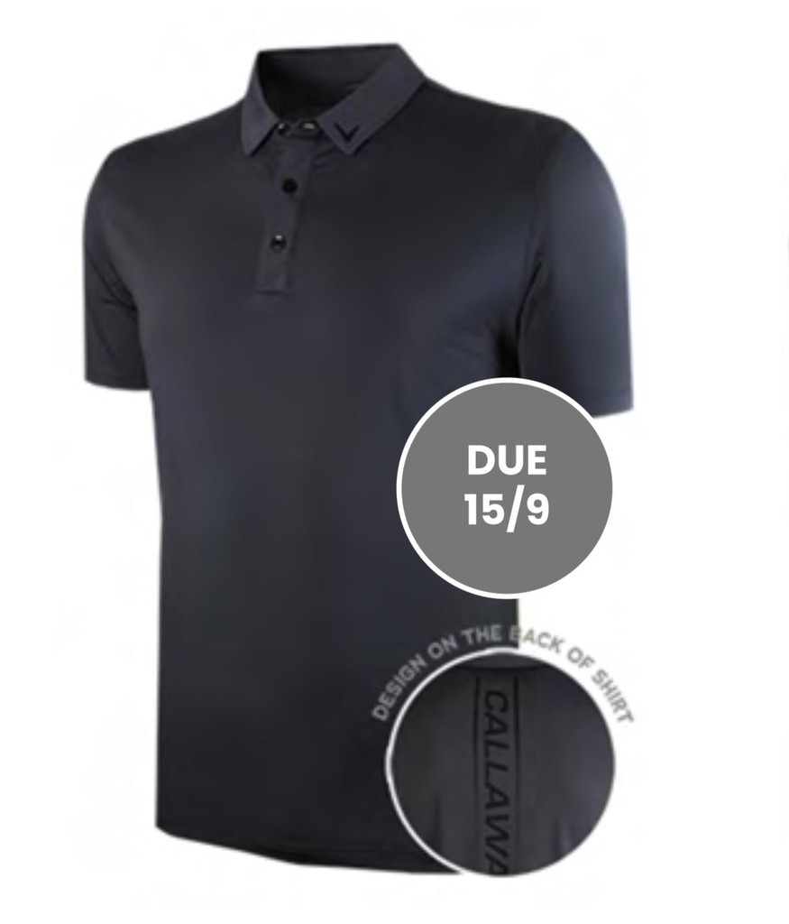 [2703729G-02] Callaway Men`s Golf Shirt | Charcoal (M)
