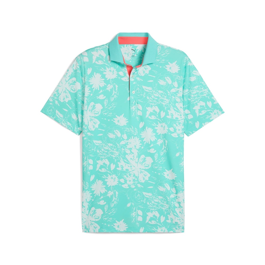 [628829-02] Puma Men's Golf Shirt | Mattr Rose Polo | Aquatic - Peaceful Blue (S)