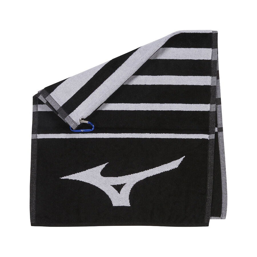 [TWT21RB3-09-NS] Mizuno Golf Towel | Tour | Black