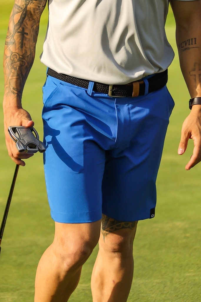 [SKUIQ287] Custom Apparel Men's Golf Shorts | Imperial Blue (30)