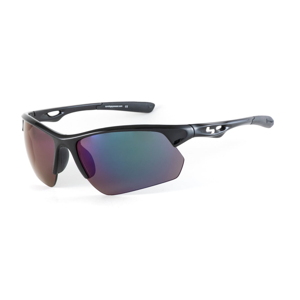 [465114] Sundog Sunglasses | Stack Shiny | Black/Green
