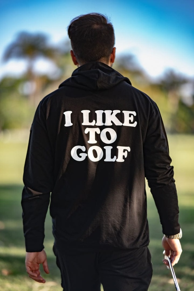 [53867486] Custom Apparel Mens Golf Hoodie | I Like To Golf (S)