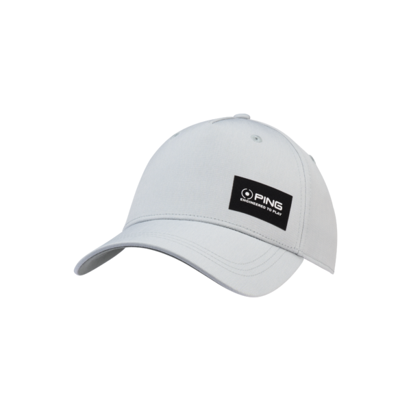 [P03740-PG48] Ping Men's Golf Cap | Koa | Pearl Grey