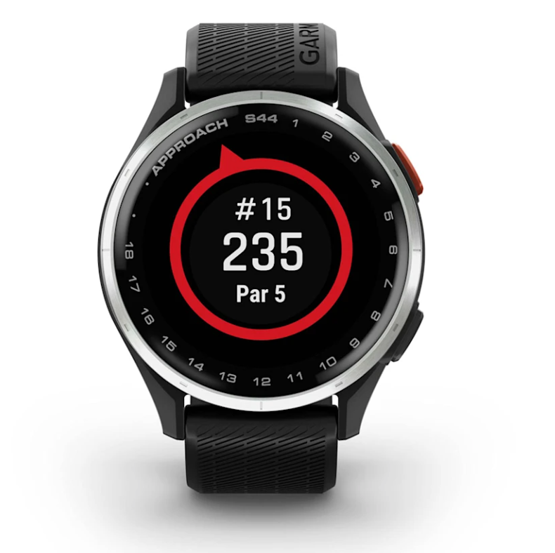 [SKUIQ175] Garmin Golf Watch | Approach S44 (Black Silicone)