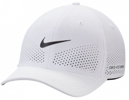 [FB5636-100-2] Nike Unisex Golf Cap | Advanta | White/Black (L/XL)