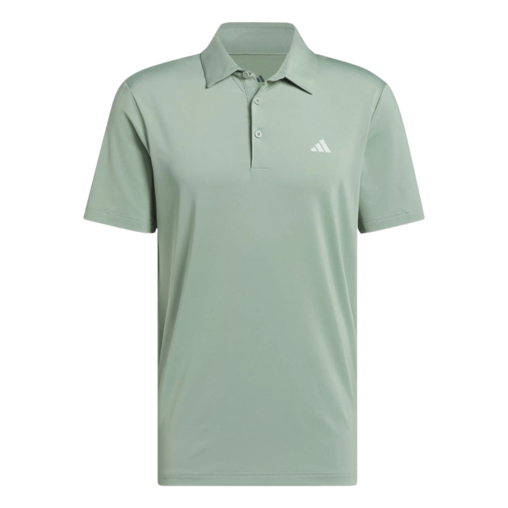 [JN8268] Adidas Mens Golf Shirt | Solid Polo | Sage-White (S)