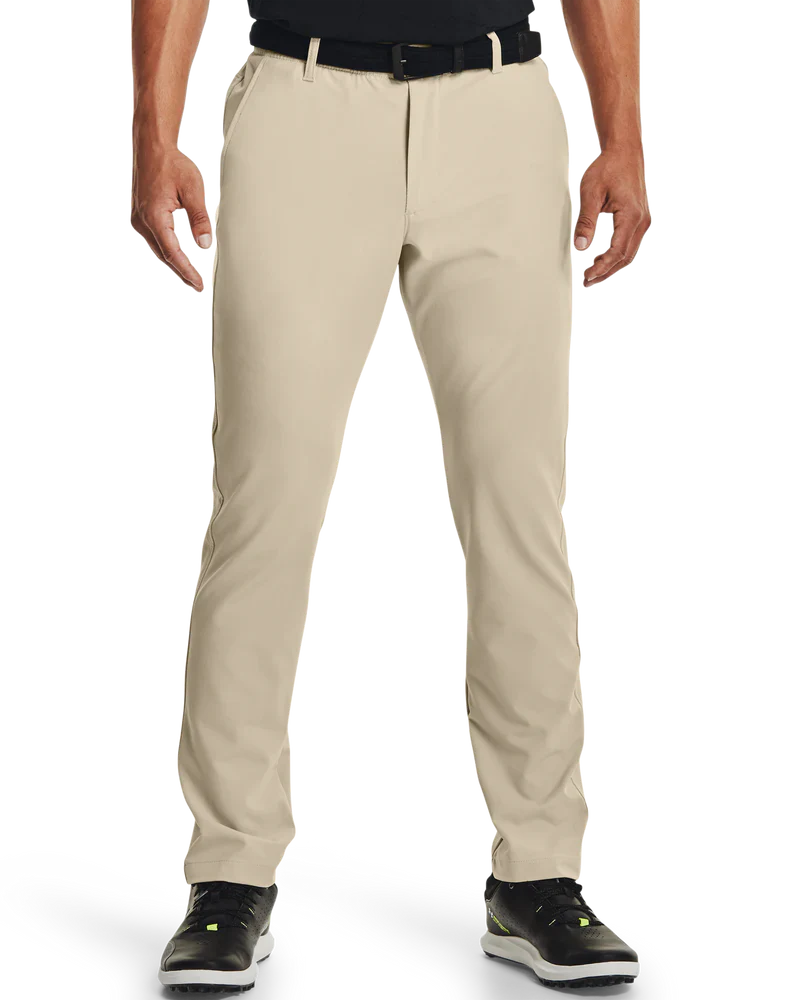[1364410289] Under Armour Men's Golf Pants | Drive Tapered | Khaki (32/32)
