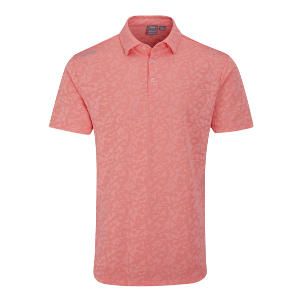 [20GEC-DF-S] Ping Men's Golf Shirts | Geo Camo Polo | Desert Flower (S)