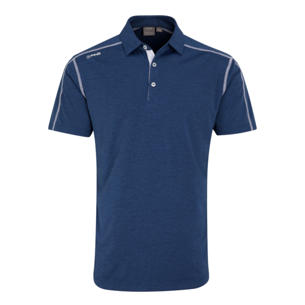 [20FYN-N-S] Ping Men's Golf Shirts | Fynn Polo | Navy (S)