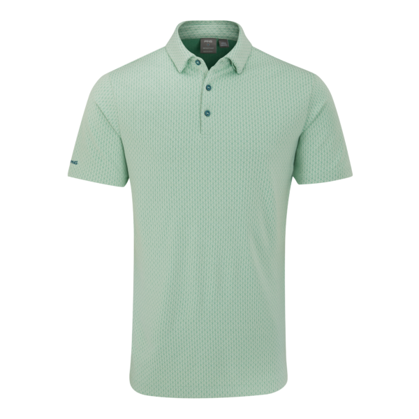 [20HER-MG-S] Ping Mens Golf Shirts | Hershel Polo | Misty Green (S)