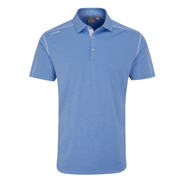 [20FYN-B-S] Ping Men's Golf Shirts | Fynn Polo | Cornflower Blue Multi (S)