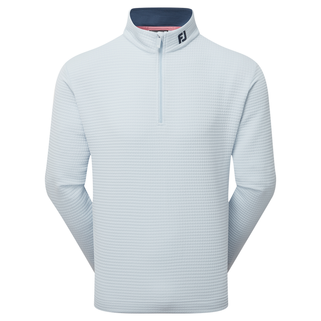 [34099S] FootJoy Men's Golf Jersey | Quilt Texture Chill-Out | Skyway (S)