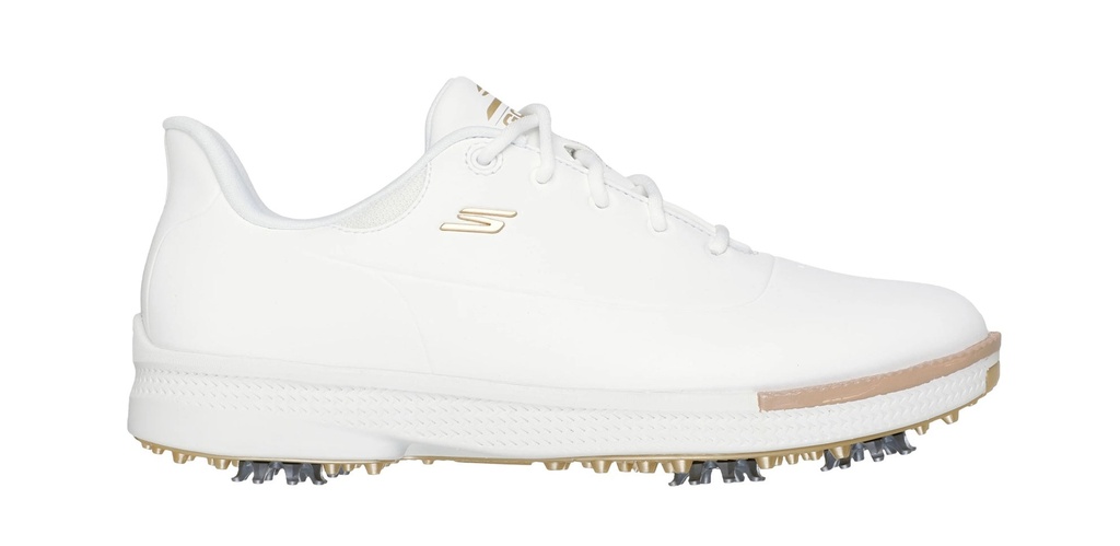 [123127] Skechers Women`s Golf Shoes | Go Golf Jasmine | White/Gold (UK4)