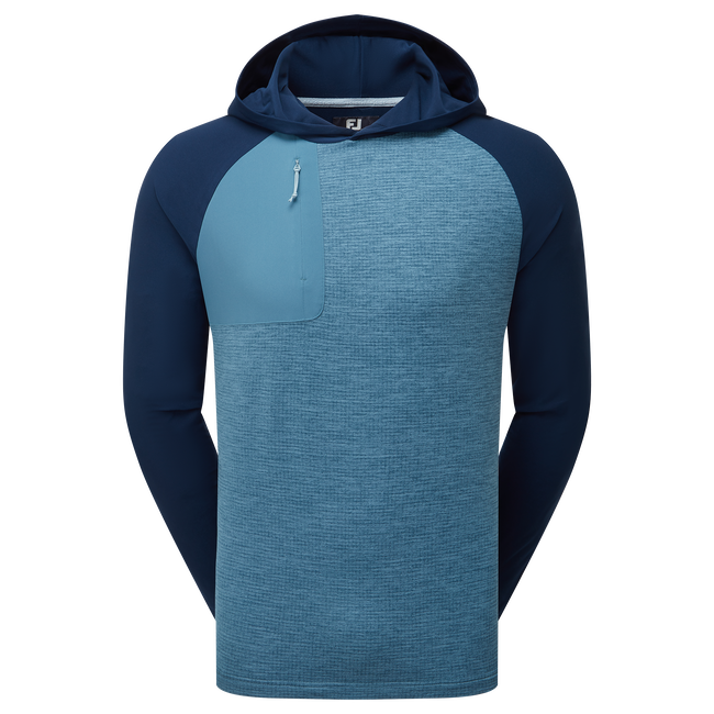 Footjoy Men's Golf Jersey | ThermoSeries Pullover Hoodie | Navy/Slate