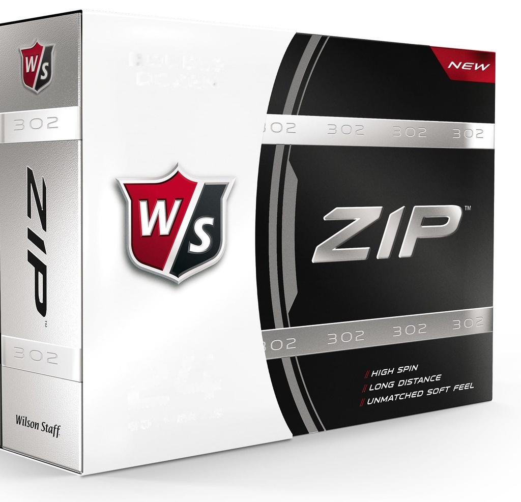 [GB012] Wilson Golf Balls | Zip Sleeve | White
