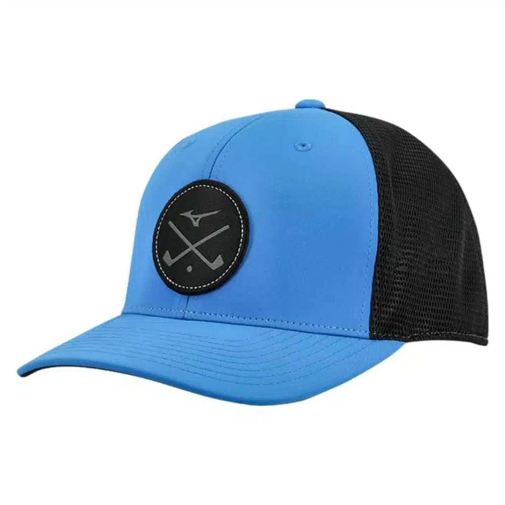 [6000058-07-02] Mizuno Mens Golf Cap | Crossed Clubs Mesh Blue