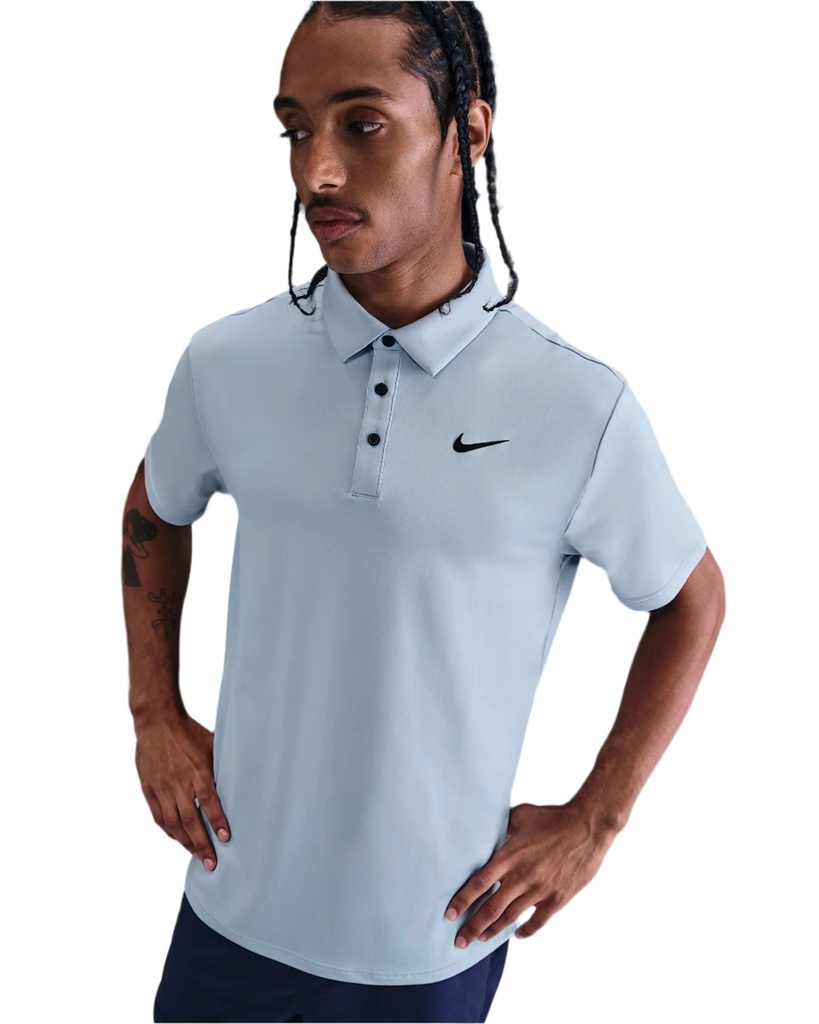 [FZ7481-440] Nike Men`s Golf Shirt | Tour Solid | Light Armory (S)
