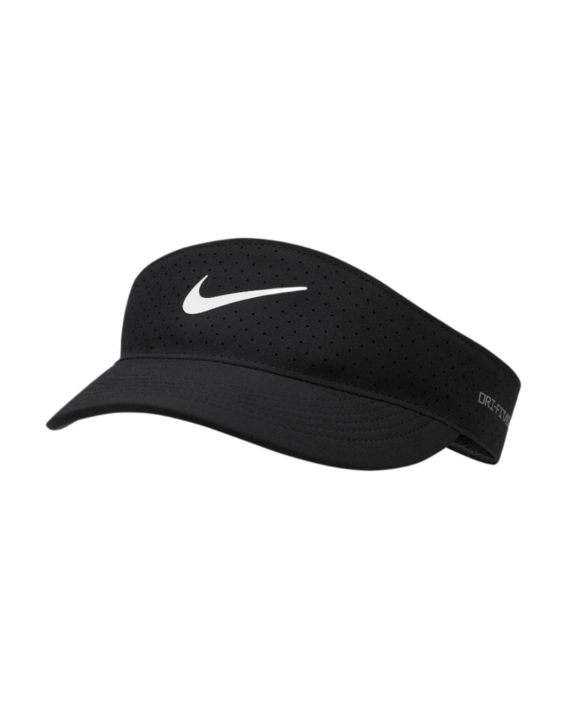 [FB6443-010-L] Nike Unisex Golf Visor | Ace | Black/White (L/XL)
