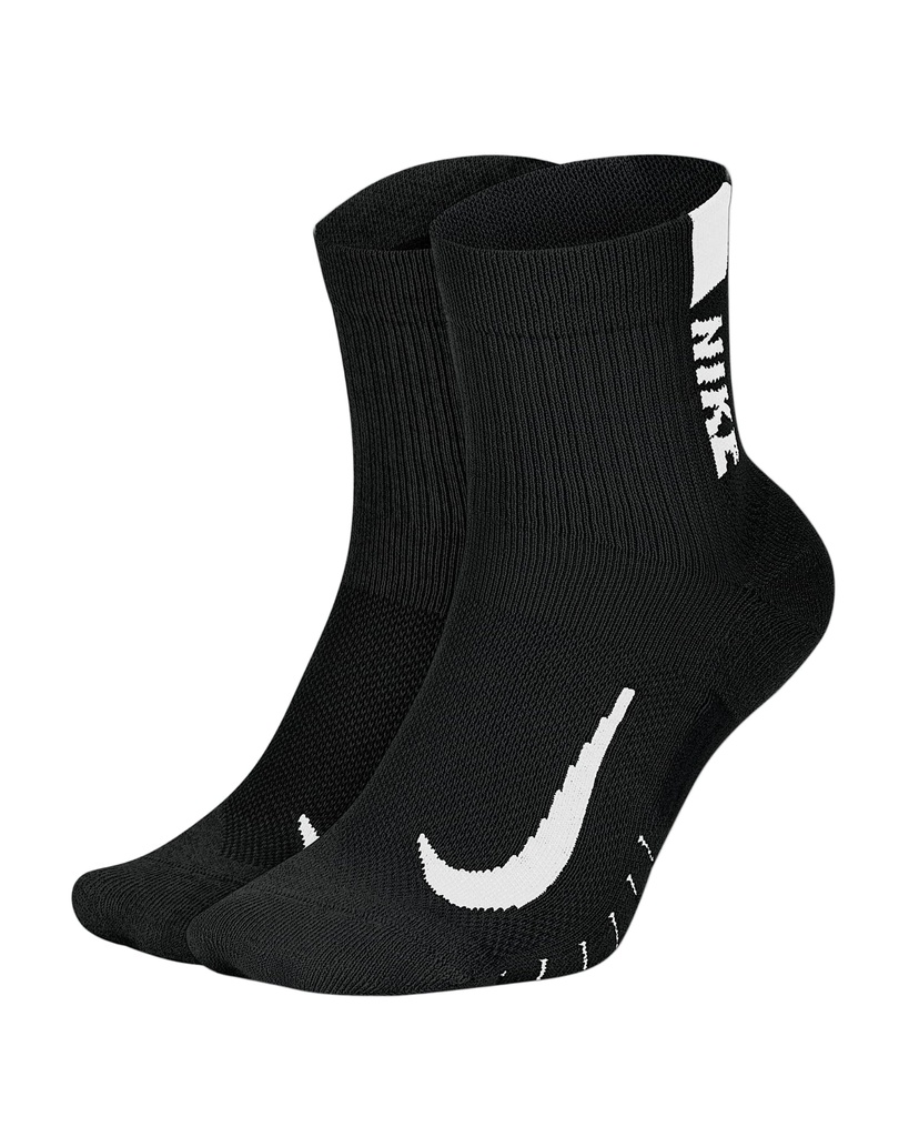 [CV2617-010] Nike Men's Socks | Multiplier Low | 2 Pack (Black/White, S)