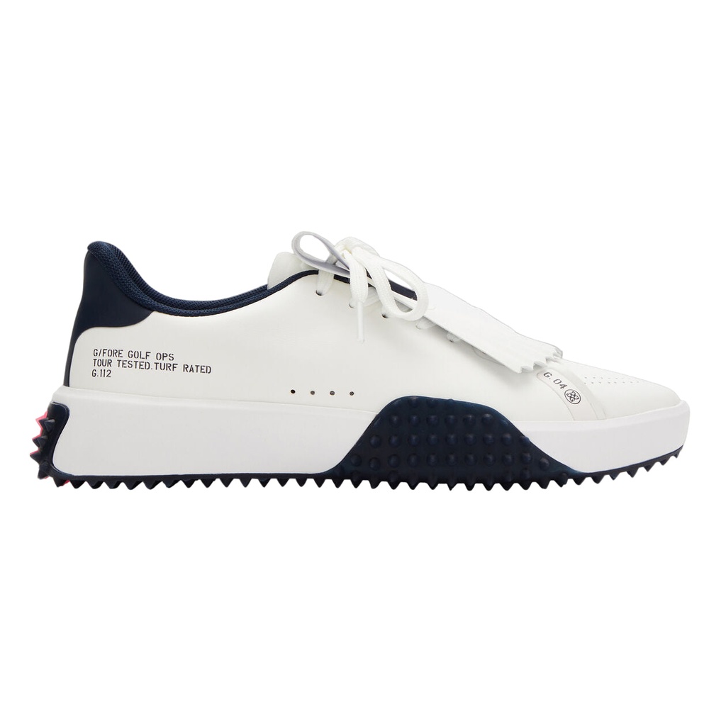 G Fore Womens Golf Shoe | G.112 Leather Kiltie | Snow-Twilight