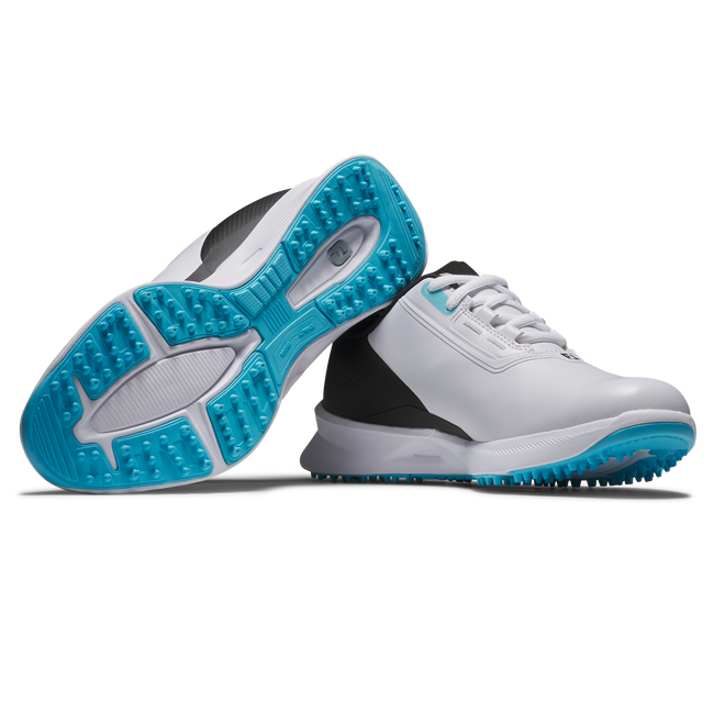 Footjoy Junior Golf Shoes | Fuel | White-Black-Blue