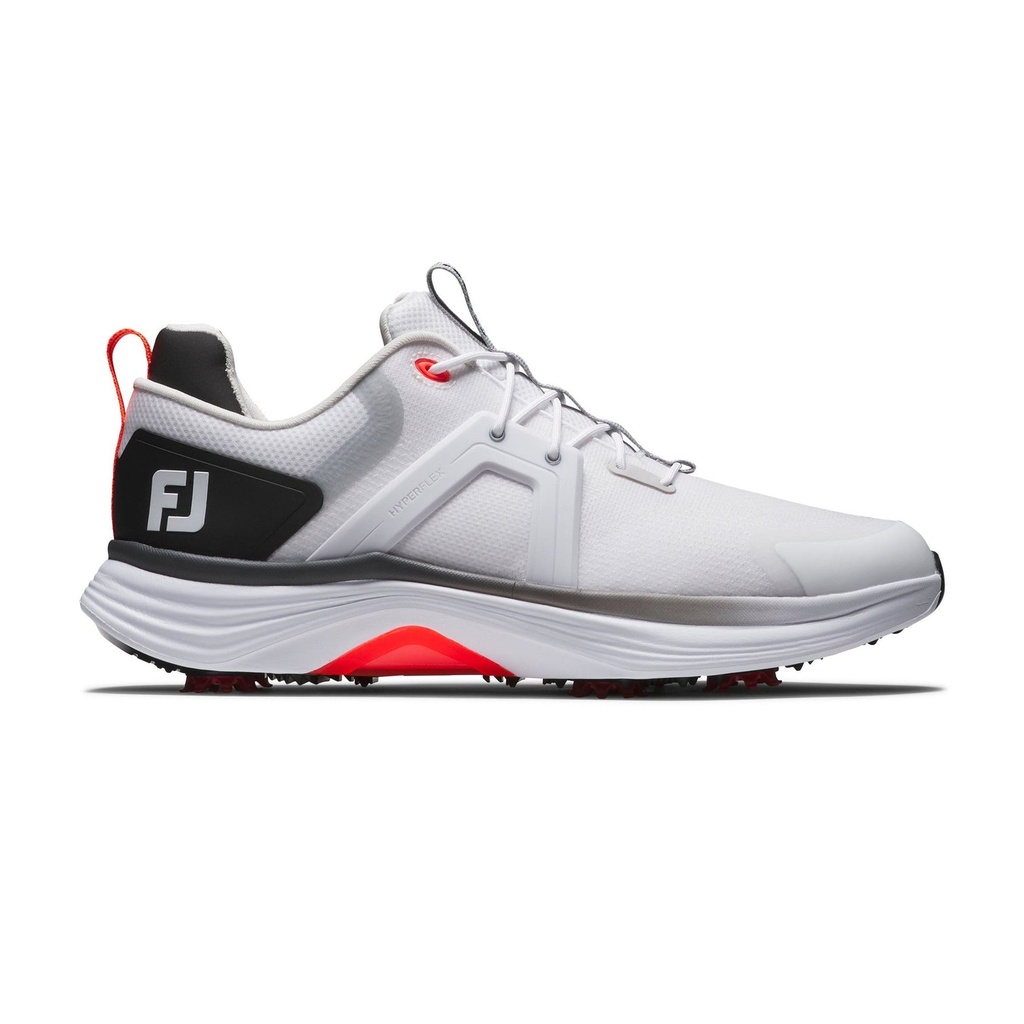 Footjoy Men's Golf Shoes | HyperFlex | White/Black/Red 03