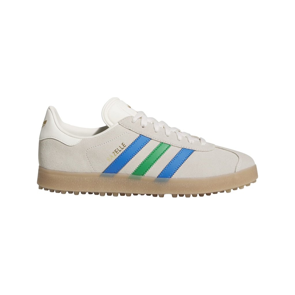 Adidas Mens Golf Shoe | Gazelle | White-Green-Blue-Beige