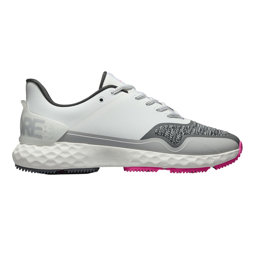 G-Fore Mens Golf Shoe | MG4+ Stippled | Snow-Grey-Pink