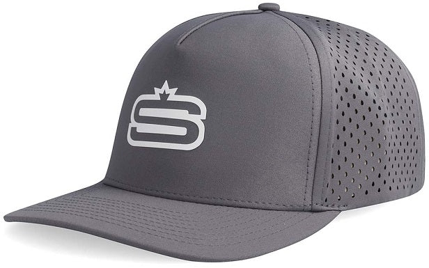 [CAP730S-C0178-1SZ] Swagg Alpha - 5 Panel Performance Cap with  inchS inch Print and Laser Hole Detail c2
