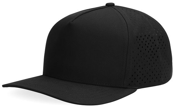 Alpha - 5 Panel Performance Cap with Laser Hole Detaill 7c