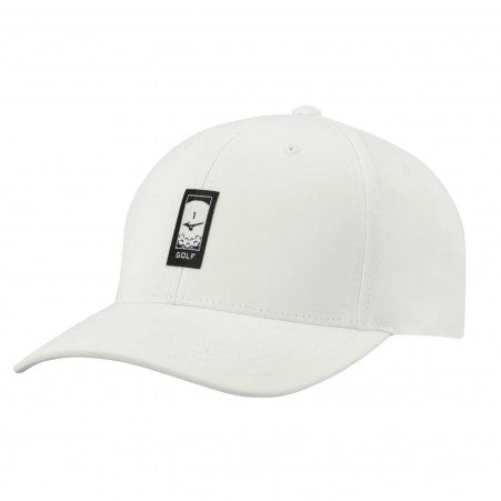 [52FF220201NS] Mizuno Men's Golf Cap | Fresh Marble Adjustable (White/Black)