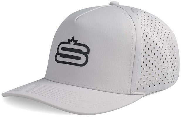 [CAP730S-C0056-1SZ] Swagg Alpha - 5 Panel Performance Cap with "S" Print & Laser Hole Detail bd