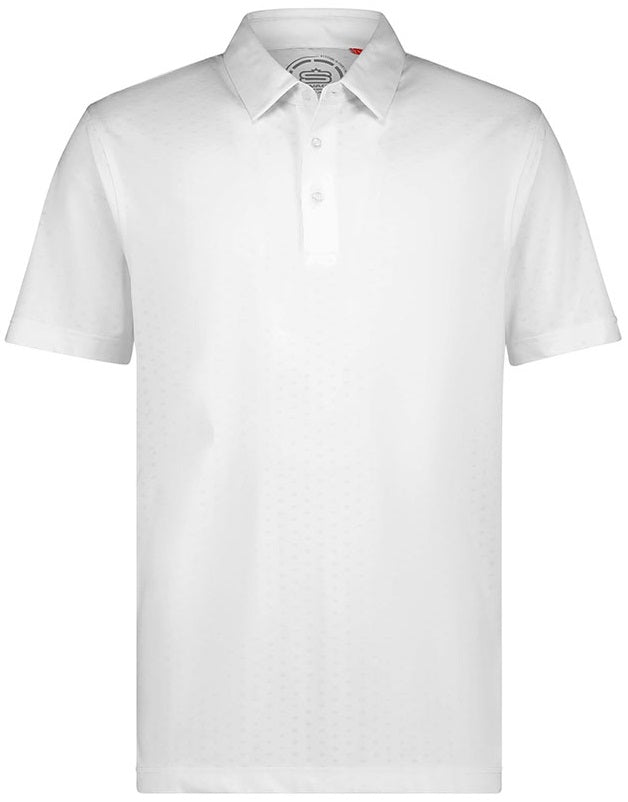 Men's Aztec Melange Dry Tech Performance Golfer Polo Shirt 01