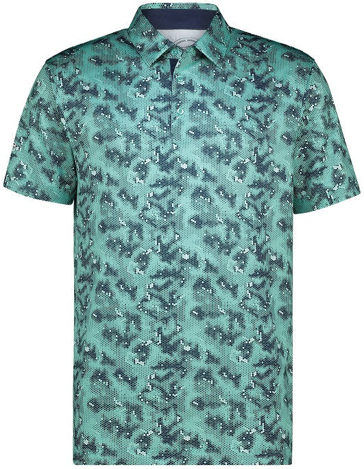 Swagg Men's Urban Camo Dry Tech Performance Golfer Polo Shirt