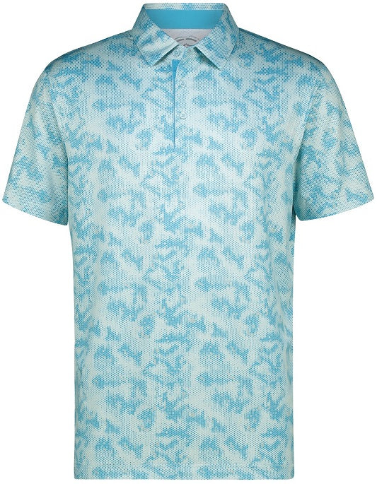 Men's Urban Camo Dry Tech Performance Golfer Polo Shirt db