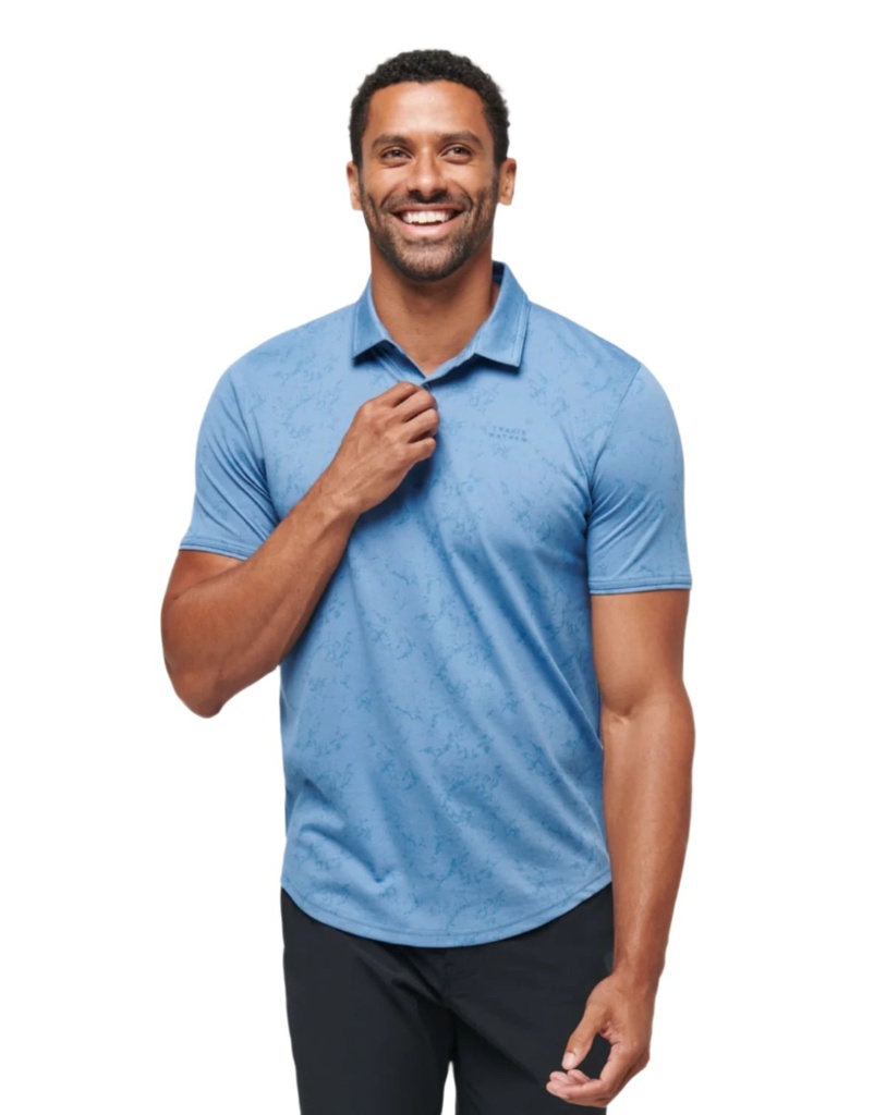 [2708498GS] Travis Mathew Mens Golf Shirt | Warmer Tides Scoop (S)