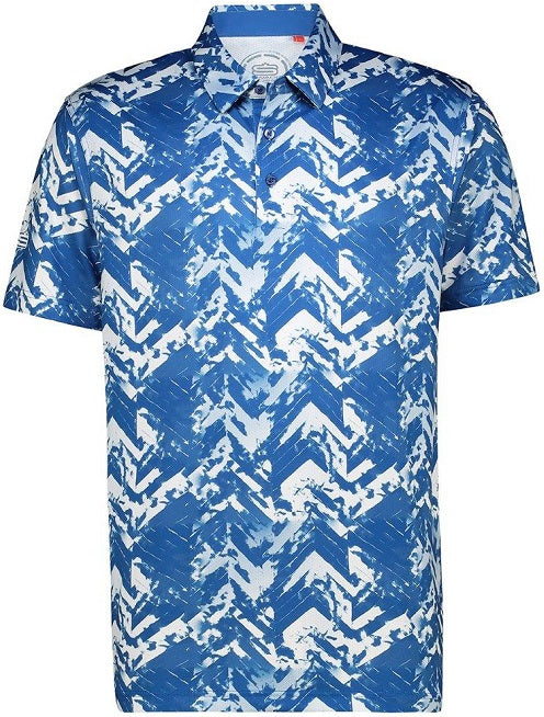 Men's Ikat Dry Tech Performance Golfer Polo Shirt 29
