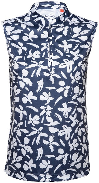 Womens Bloom Sleeveless Golfer Polo Shirt