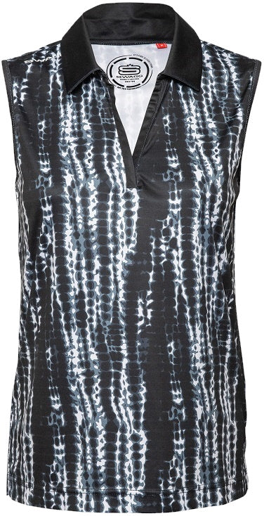 Women's Shibori S/Less Golfer Polo Shirt a8