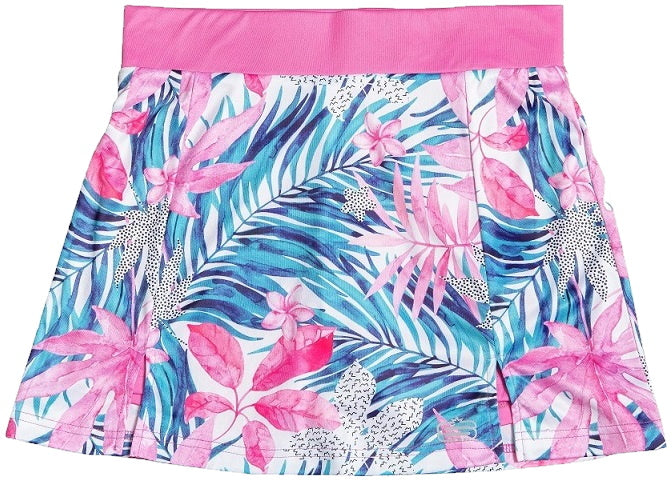 Swagg Womens Paradise Printed Stretch Skorts - Short Skirt