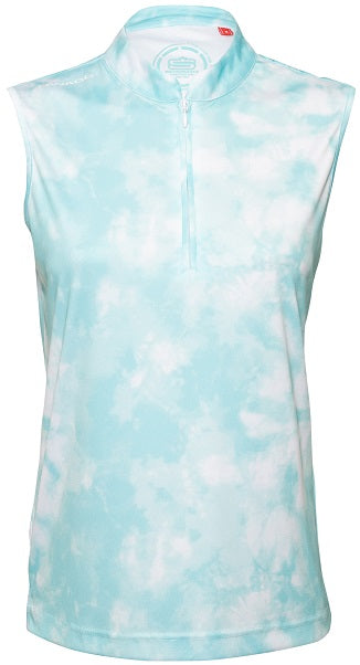 Women's Tie-Dye Sleeveless Golfer Polo Shirt 39