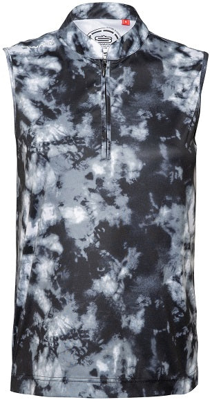 Women's Tie-Dye Sleeveless Golfer Polo Shirt 45
