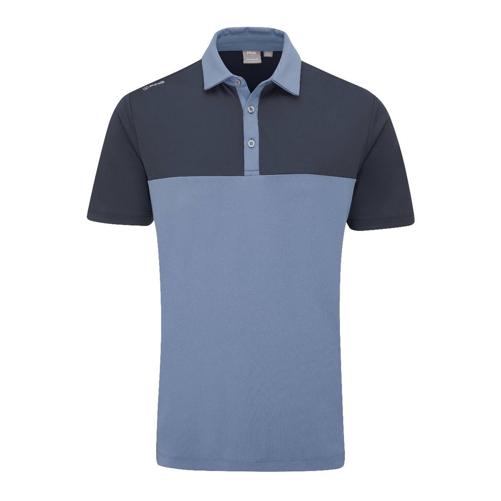 [20BOD-CB-L] Ping Men's Golf Shirts | Bodi Polo | Coronet Blue
