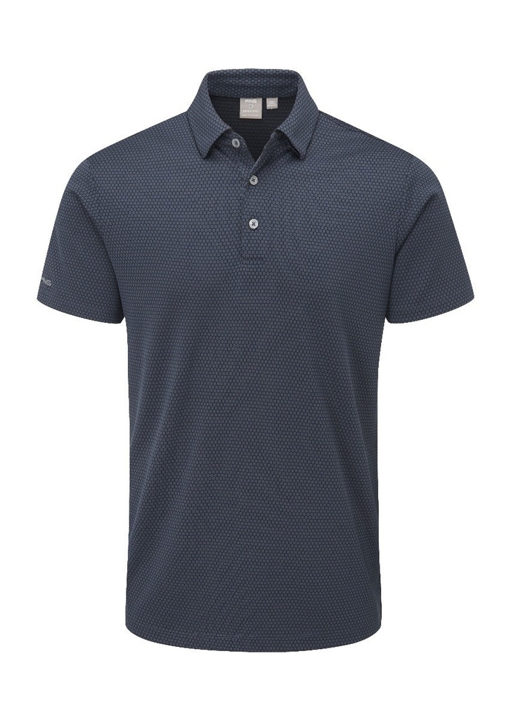 [20HAL-OB-L] Ping Men's Golf Shirts | Halcyon Polo | Oxford Blue (L)