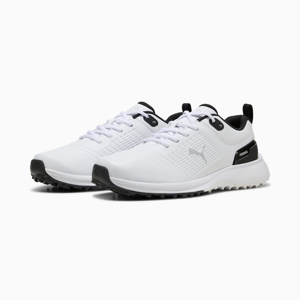 [31187701-7] Puma Men's Golf Shoes | Fusion Plus SL | White/Black (UK7)