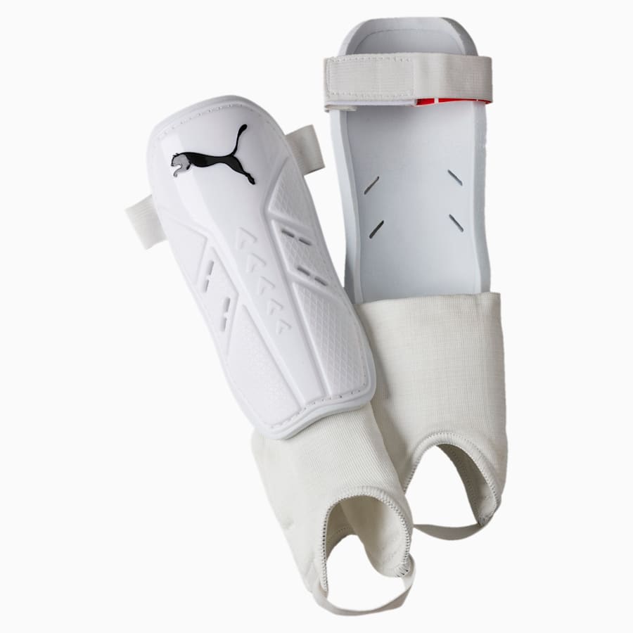Unisex Puma Pro Training No Ankle Sock Shin Guard White