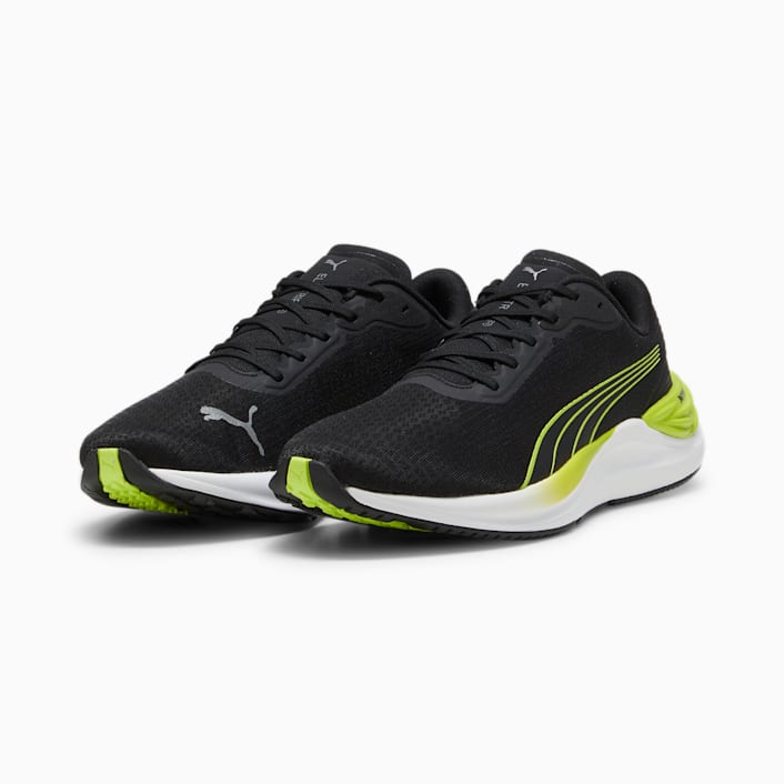 [37845510-UK6] MEN'S PUMA ELECTRIFY NITRO 3 ROAD RUNNING SHOES - BLACK (UK6)