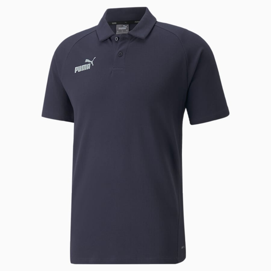 MENS PUMA TEAMFINAL CASUALS GOLF SHIRT - BLUE