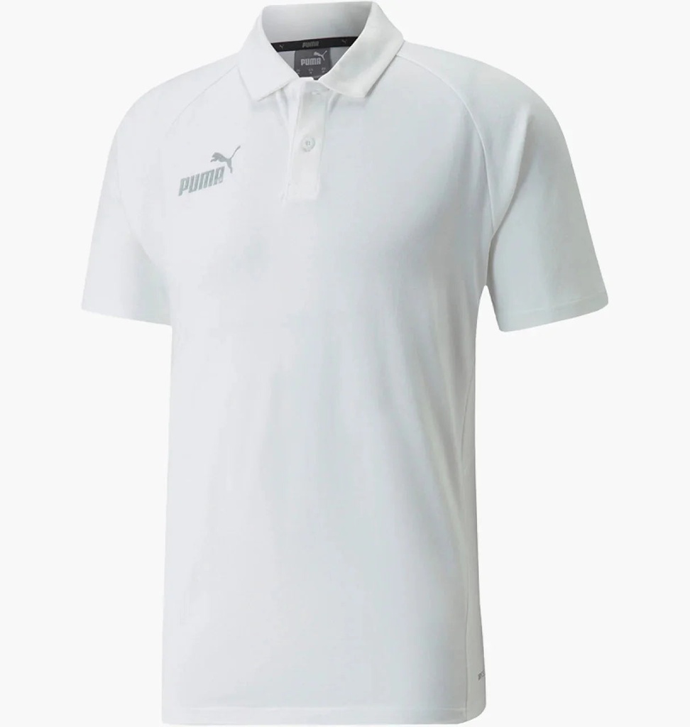 MENS PUMA TEAMFINAL CASUALS GOLF SHIRT - WHITE