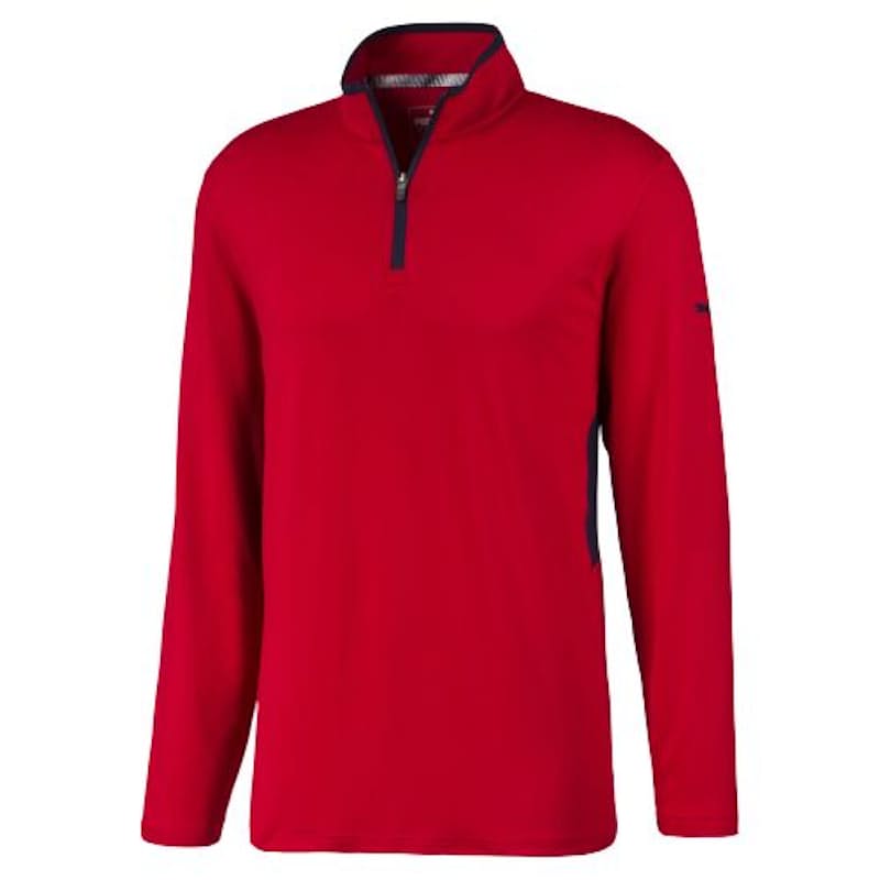[57790021-XS] MEN'S PUMA ROTATION 1/4 ZIP JACKET - BARBADOS CHERRY